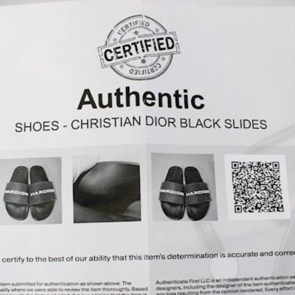 Christian Dior HARDIOR Men's Slides Sz 42 / 9  C.O.A - Picture 8 of 8